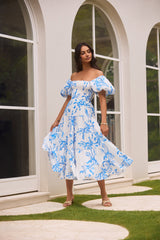 Guten Morgen Miss Maxikleid Blau