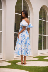 Guten Morgen Miss Maxikleid Blau