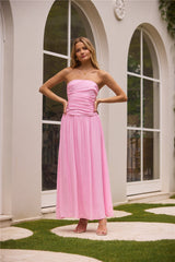 Pure Clarity Maxikleid Pink