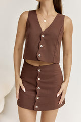 Stella Vest Chocolate