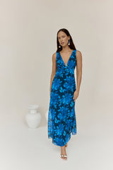 Gerade gelandet Looks Maxikleid Blau