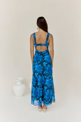 Gerade gelandet Looks Maxikleid Blau