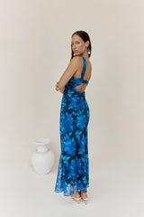 Gerade gelandet Looks Maxikleid Blau