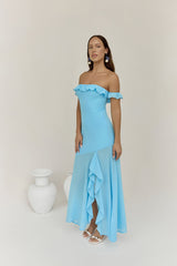 Maxikleid "Wellenreiter" Blau