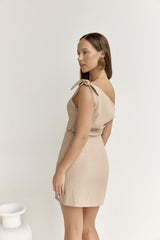 Xanthe Kisses Minikleid Beige