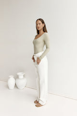 BASE Second Skin Langarm-Body Salbei