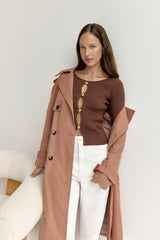 Cardos Cardigan Braun