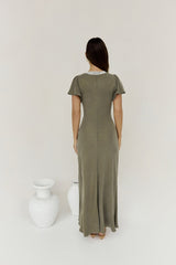Oliviera Maxikleid Grün