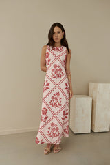 Haute Horizons Maxikleid Rosa