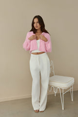 Cloud Nine Fluffy Cardigan Rosa