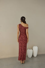 Breeze Of Pink Maxikleid Wein