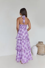 Lover And Dreamer Neckholder Maxikleid Flieder