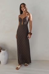Riviera Nights Maxikleid Schokolade