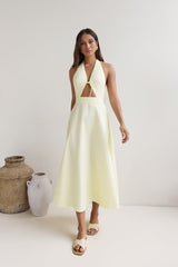 Sands Of Splendor Halter Maxikleid Lemon