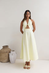 Sands Of Splendor Halter Maxikleid Lemon