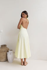 Sands Of Splendor Halter Maxikleid Lemon