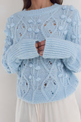 Winterberry Strickpullover Blau