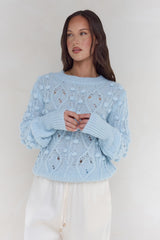 Winterberry Strickpullover Blau