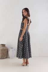 Uncharted Bliss Midi-Kleid Schwarz