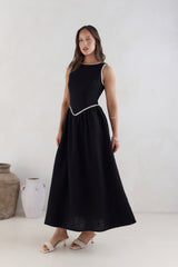 Sea Breeze Stories Maxikleid Schwarz