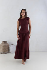 Soluna Maxi-Kleid Braun