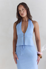Aquatic Wonder Neckholder-Oberteil Blau