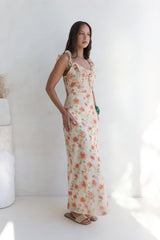 Maxikleid Glimmer Glide Orange