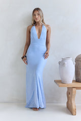 Adano Maxikleid Blau
