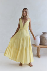 Pure Delights Maxikleid Gelb