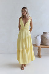 Pure Delights Maxikleid Gelb