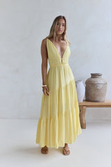 Pure Delights Maxikleid Gelb
