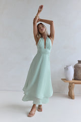Maxikleid „City Lights Calling“ Grün