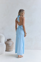 Dune Secrets Neckholder Maxikleid Blau