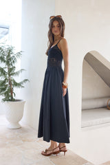 Maxikleid "Heat Wave" Schwarz