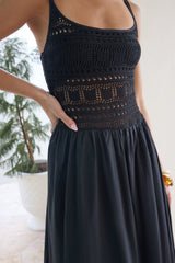 Maxikleid "Heat Wave" Schwarz