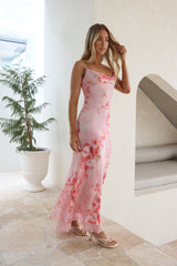 Orchid Whispers Maxikleid Rosa