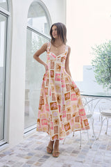 Posi Postcards Maxikleid mit Print