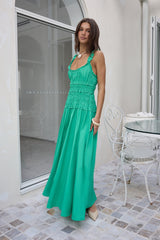 One Way Ticket Maxi-Kleid Grün