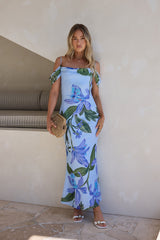 Lost In Your Eyes Mesh Maxikleid Blau
