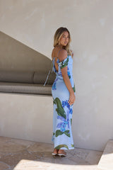 Lost In Your Eyes Mesh Maxikleid Blau