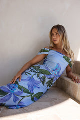 Lost In Your Eyes Mesh Maxikleid Blau