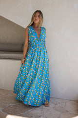 Sunny Allure Maxikleid Blau