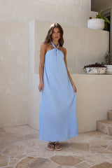 Isle Of Chic Neckholder Maxikleid Blau