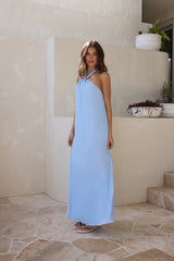 Isle Of Chic Neckholder Maxikleid Blau