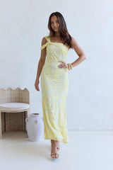 Illusion Of The Sun One-Shoulder Maxikleid Gelb