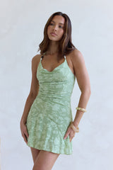 Style Of Stars Neckholder-Minikleid Grün