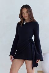 City Of Luxe Langarm Minikleid Schwarz
