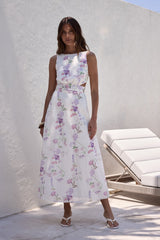 Blooming Lily Maxikleid Weiß