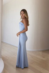 Cool Love Bandeau-Maxikleid Blau