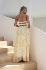 Shining Suns Maxikleid Gelb